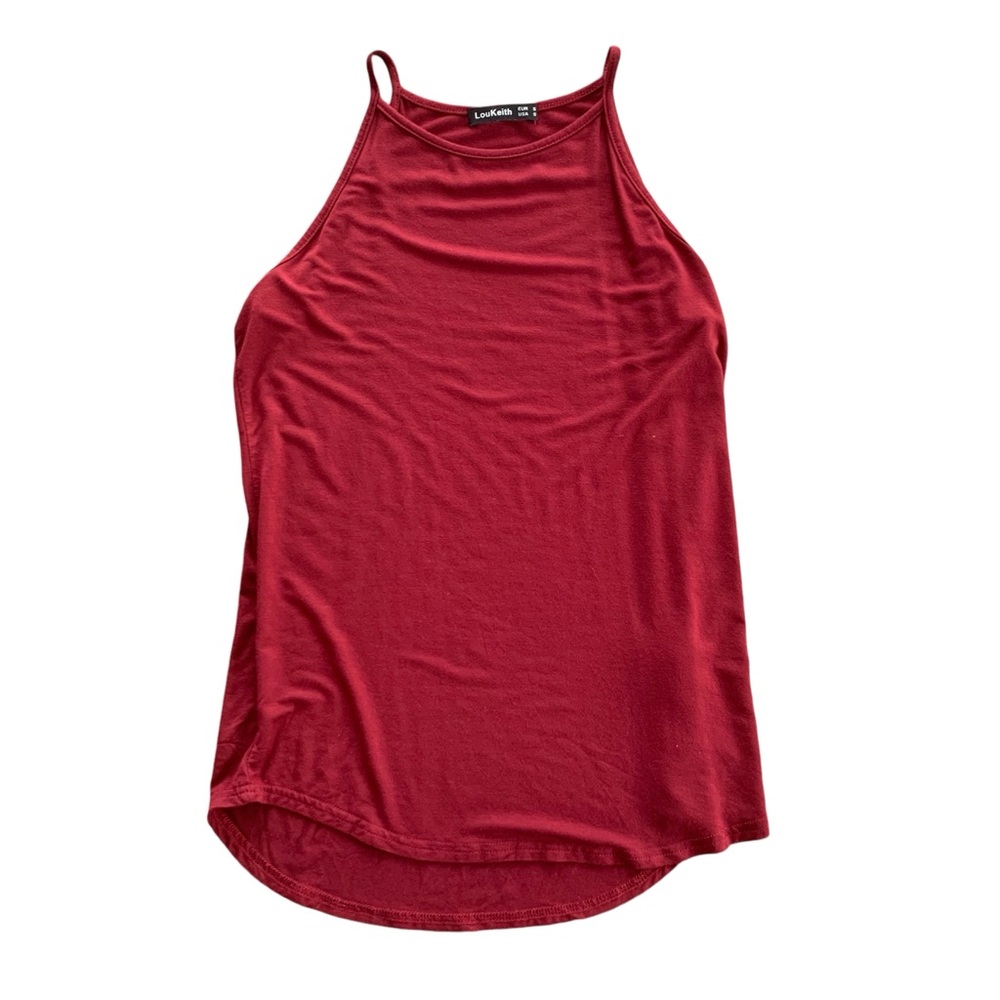 LouKeith Red Sleeveless Women's Tank Top